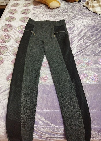 Gri Desenli Erkek Uzun Atkı - Görsel 2