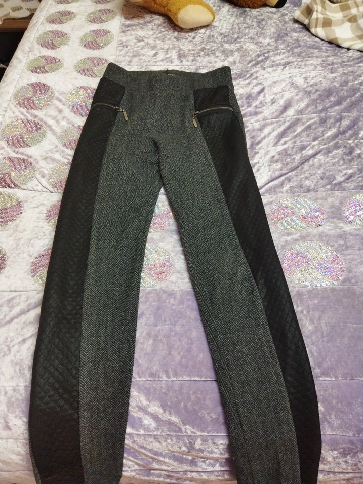 Gri Desenli Erkek Uzun Atkı - Görsel 2