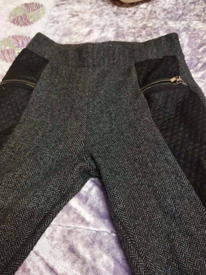 Gri Desenli Erkek Uzun Atkı - Görsel 3