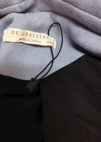 Düğmeli Açık Mavi Kaban - Görsel 8