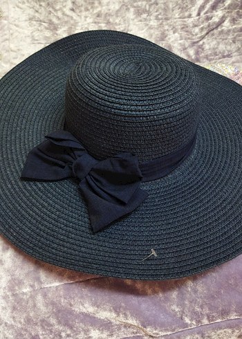 Siyah Fiyonk Detaylı Bohem Kadın Şapka - Görsel 2