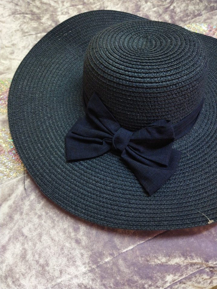 Siyah Fiyonk Detaylı Bohem Kadın Şapka - Görsel 3