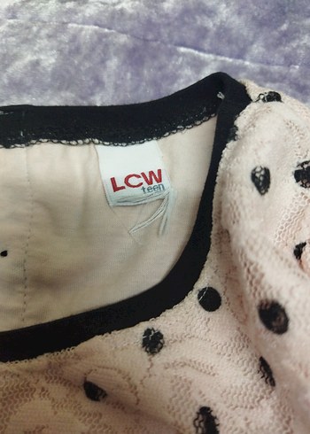 Kız Çocuk Uzun Kollu Dantel Detaylı Bluz - Görsel 2