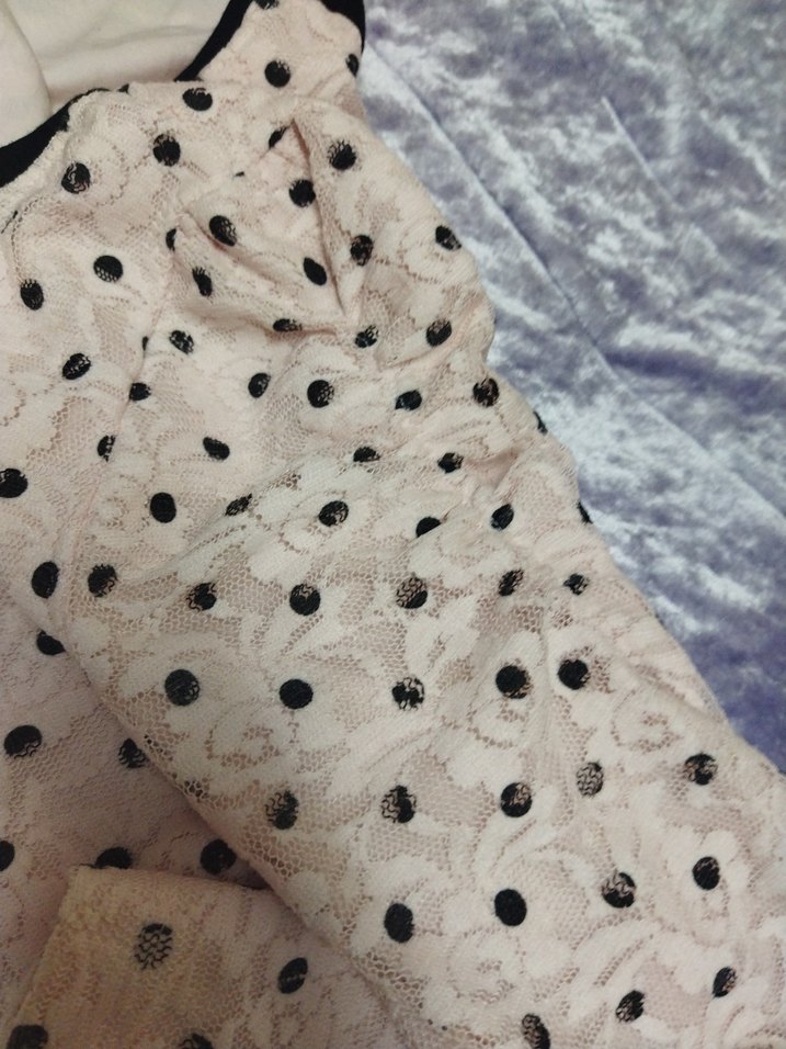 Kız Çocuk Uzun Kollu Dantel Detaylı Bluz - Görsel 5