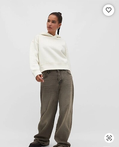 Stradivarius kapüşonlu basic sweatshirt