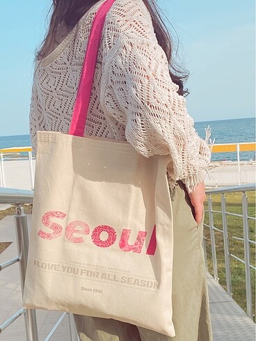 Tasarımcı Seoul | Kore Temalı Bez Çanta