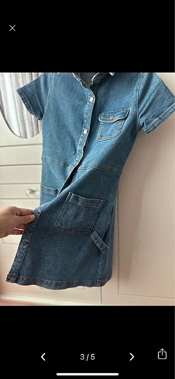 10 Yaş Beden Zara Jean Elbise