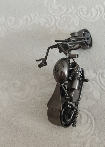 Siyah Metal Üç Tekerlekli Motosiklet Dekoru - Görsel 3