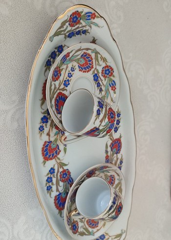 el dekoru güral porselen fincan seti - Görsel 3