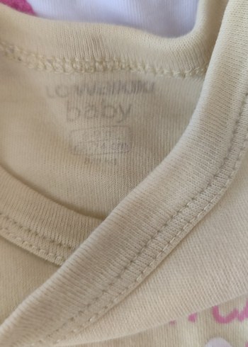 Bebek Kız Uzun Kollu Beyaz Body - Görsel 2