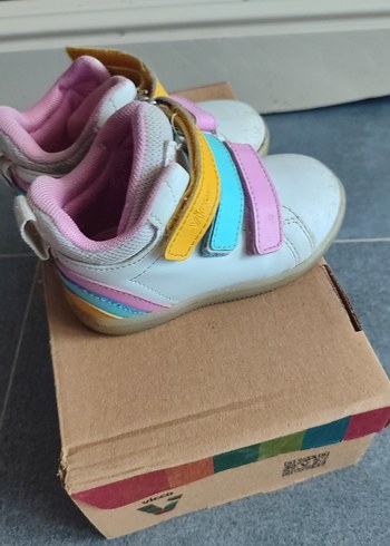 Vicco Kız Çocuk Pembe Cırt Cırtlı Spor Ayakkabı - Görsel 4