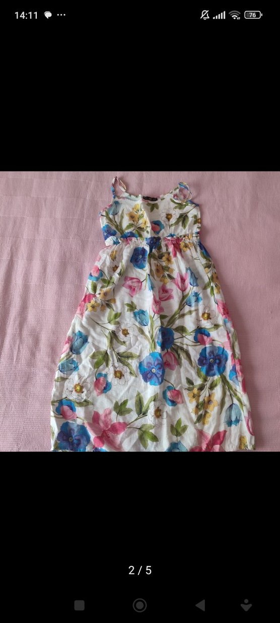 Çiçek Desenli Hamile Midi Boy Elbise - Görsel 5