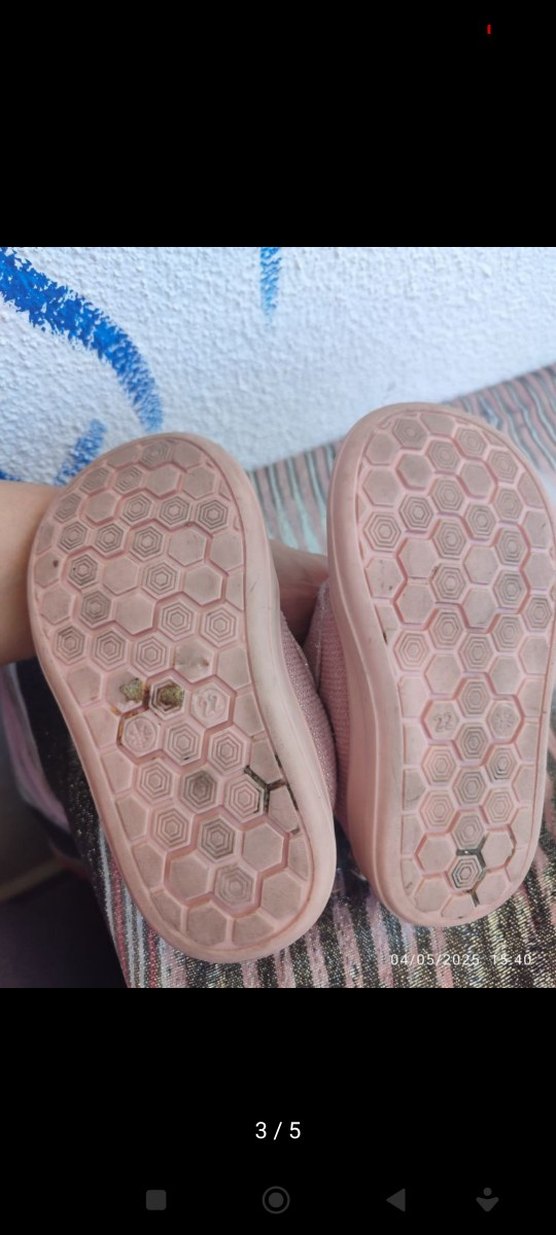 Kız Çocuk Pembe Cırtcırtlı Spor Ayakkabı - Görsel 3