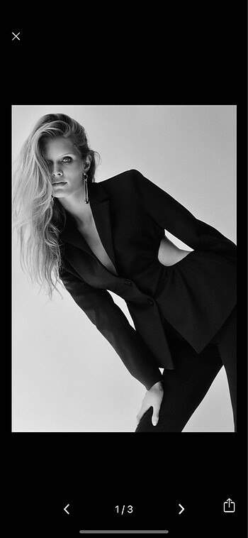 Zara siyah blazer