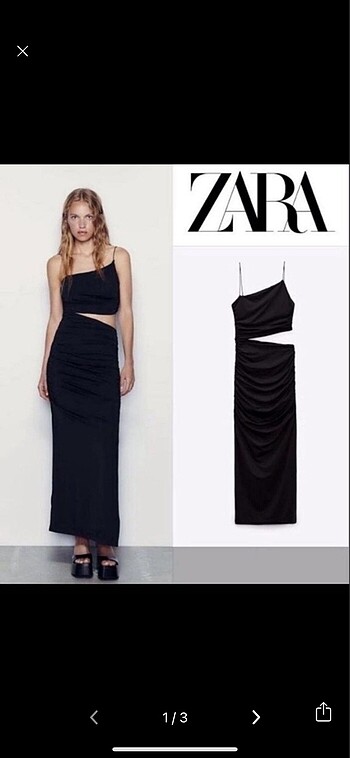 Zara siyah elbise