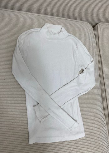 Beyaz Kadın Balıkçı Yaka İnce Triko - Görsel 2