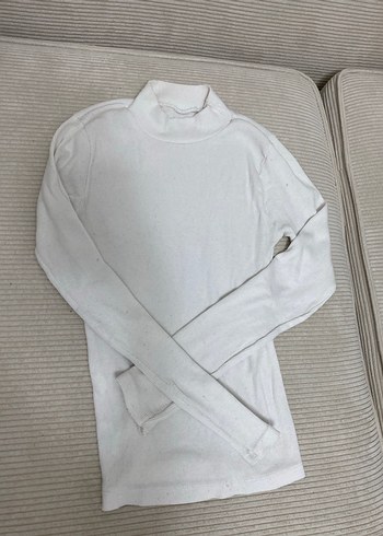 Beyaz Kadın Balıkçı Yaka İnce Triko - Görsel 3