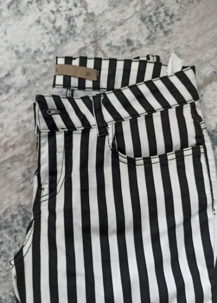 İspanyol paça kumaş pantolon  - Görsel 2