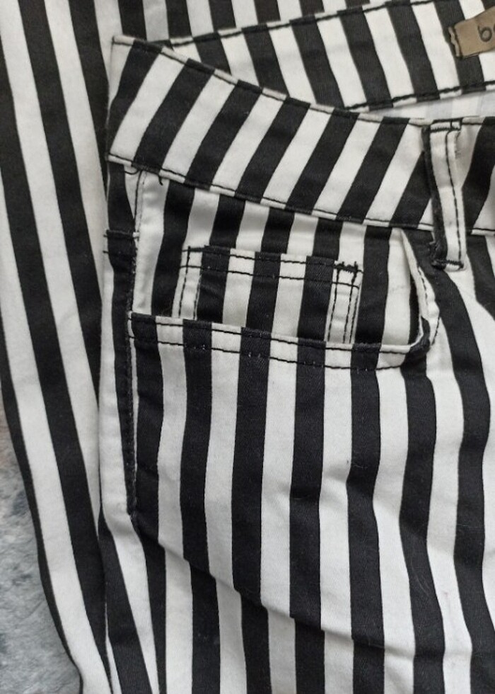 İspanyol paça kumaş pantolon  - Görsel 4