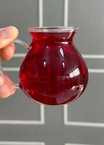 Keyfi aile boyu 6'lı çay bardağı