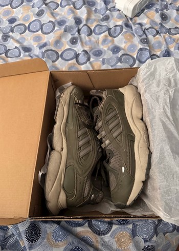 Erkek Haki Yeşili Spor Ayakkabı Bağcıklı Model - Görsel 3