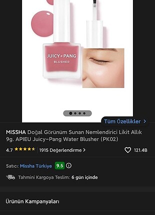  Beden Missha juicy pang pembe likit allık pk02