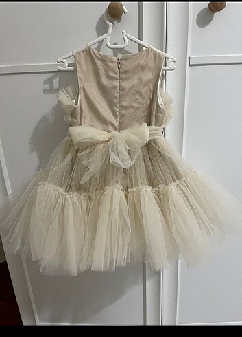 BG Store Kız bebek kemerli abiye elbise