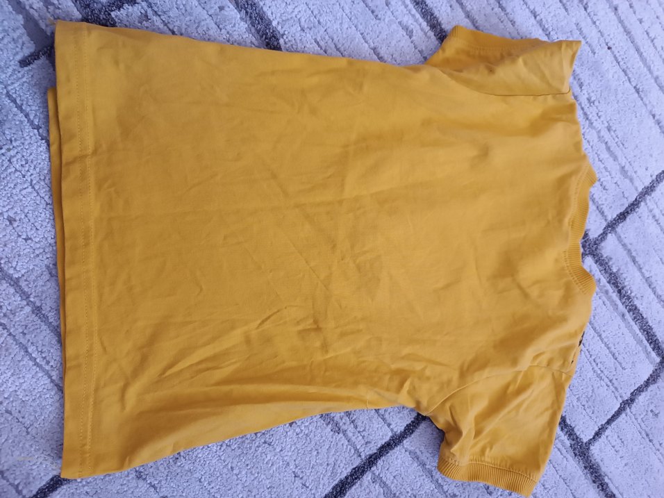 Sarı yarasa baskılı tişört - Görsel 2