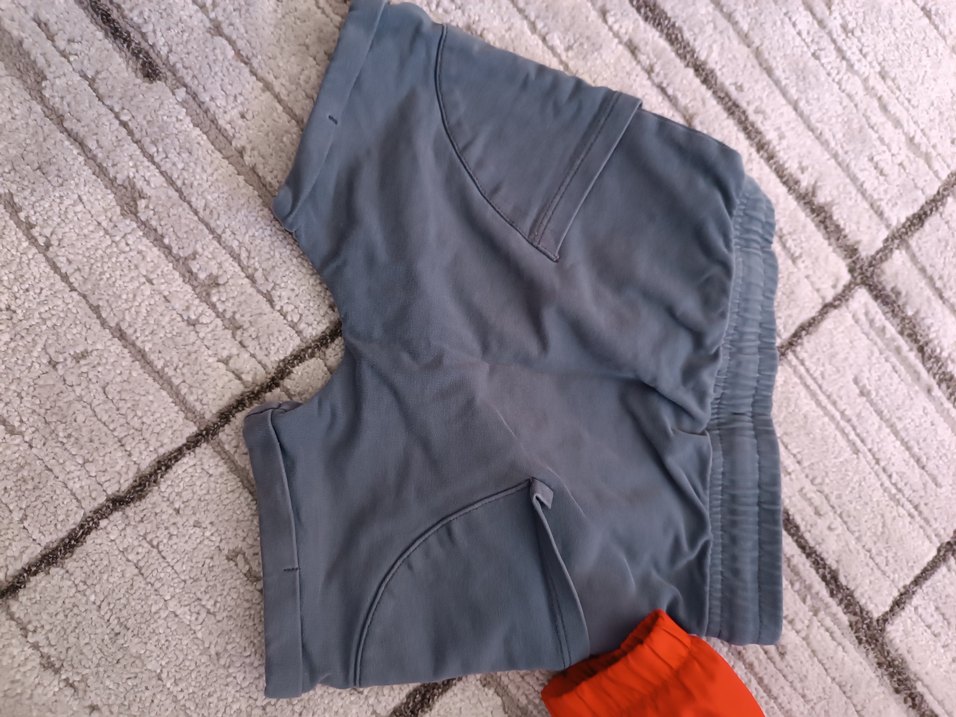 Gri Rahat Kesim Erkek çocuk şort - Görsel 2