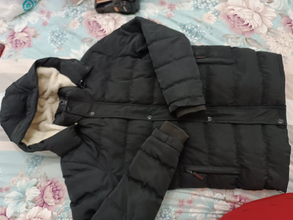 Siyah Erkek Kemerli Mont - Görsel 2