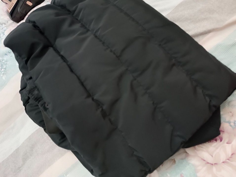 Siyah Erkek Kemerli Mont - Görsel 3