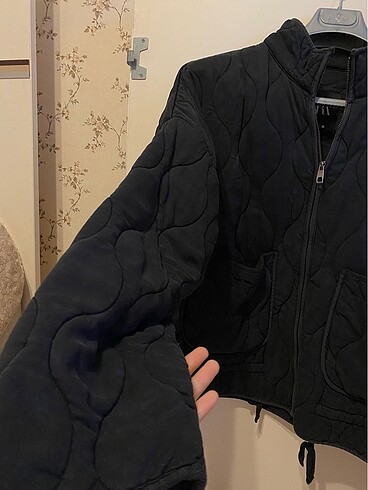 xl Beden Cepli kapitone mont ceket