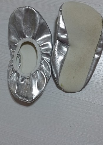 Gri Elastik Babet Kız Çocuk Ayakkabısı - Görsel 2