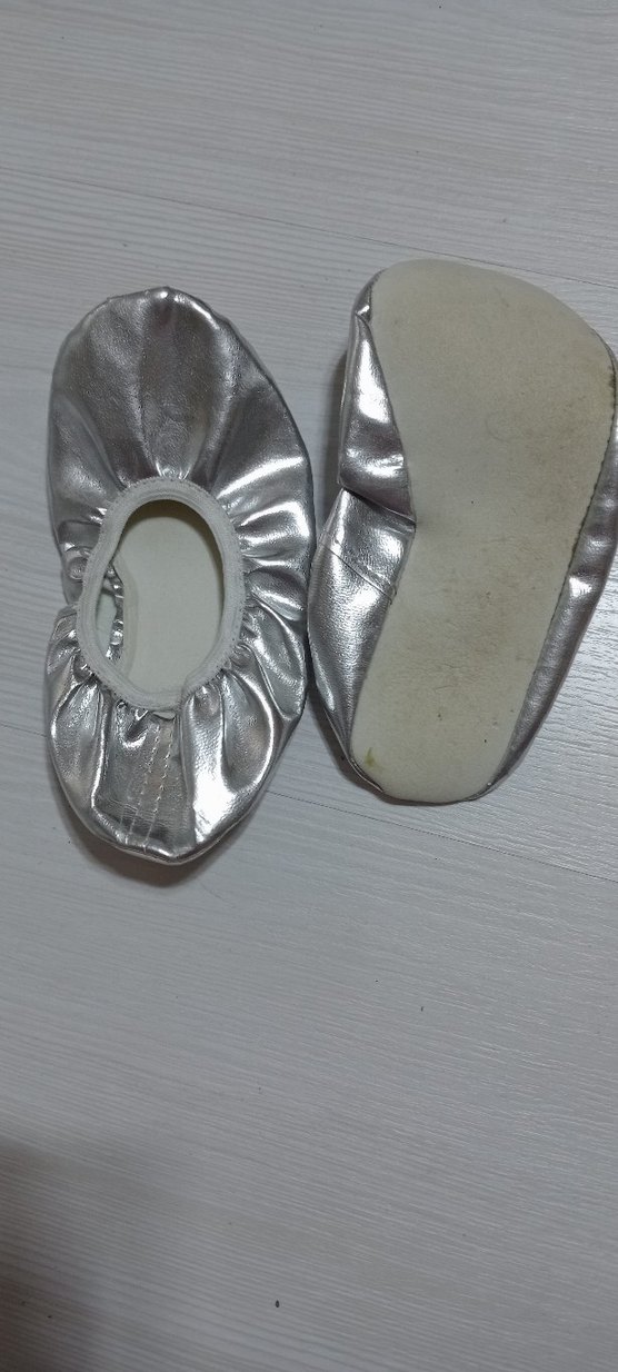 Gri Elastik Babet Kız Çocuk Ayakkabısı - Görsel 2