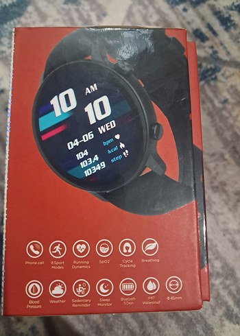 Siyah Akıllı Saat ve Yedek Kayış - Görsel 5