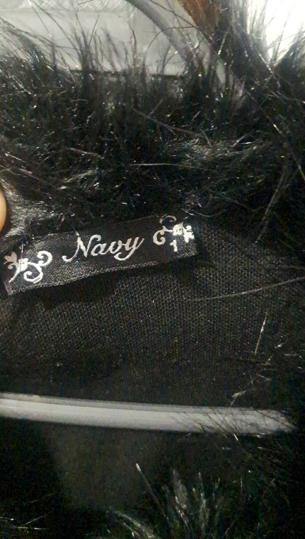 Siyah Kadın Kürk Detaylı Midi Panço - Görsel 3