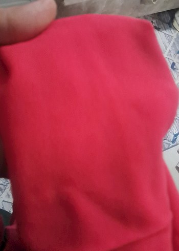 Kırmızı Straplez Midi Abiye Elbise - Görsel 5