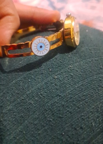 Parlak Altın Renk Vintage Kadın Saati - Görsel 3