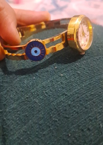 Parlak Altın Renk Vintage Kadın Saati - Görsel 2