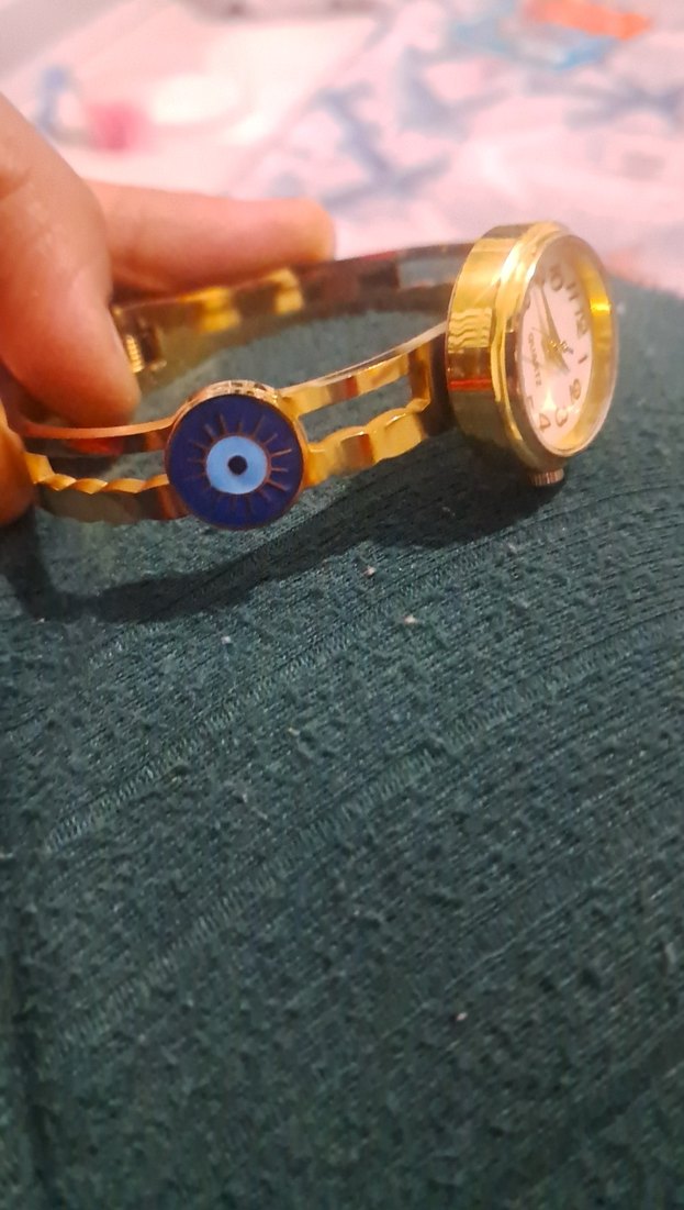 Parlak Altın Renk Vintage Kadın Saati - Görsel 2