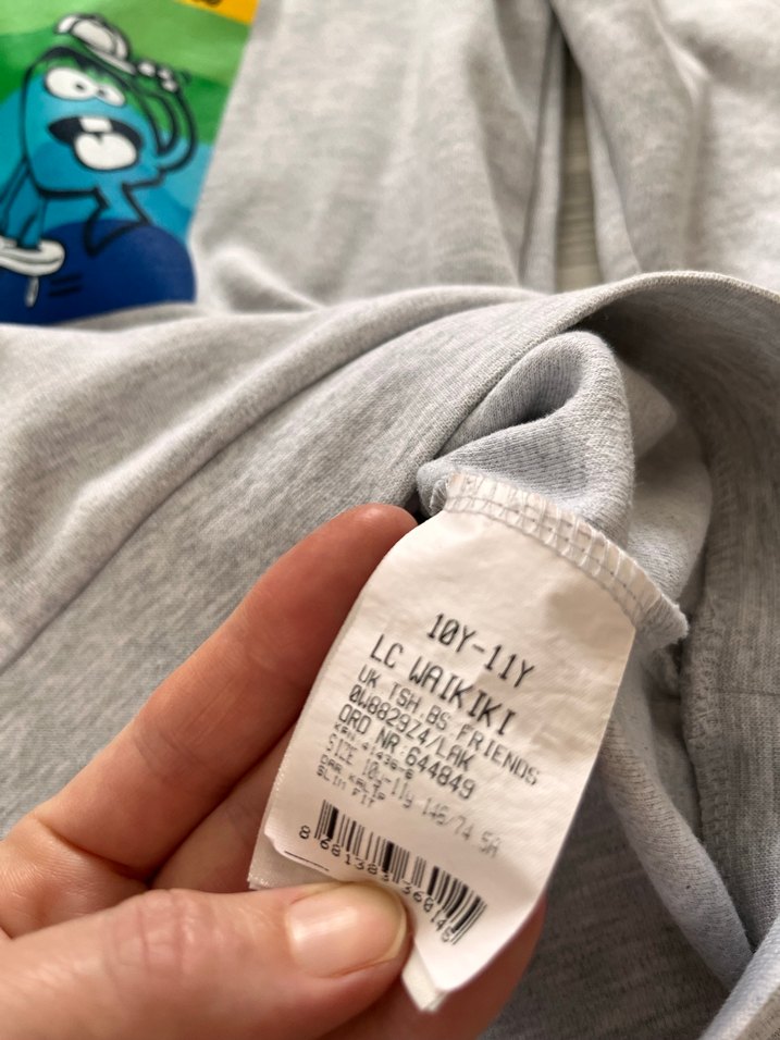 Uzun Kollu Gri Erkek Sweatshirt - Görsel 2