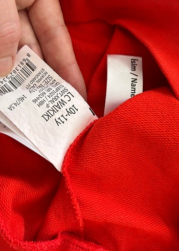 Renkli Baskılı Kırmızı Erkek Sweatshirt - Görsel 5