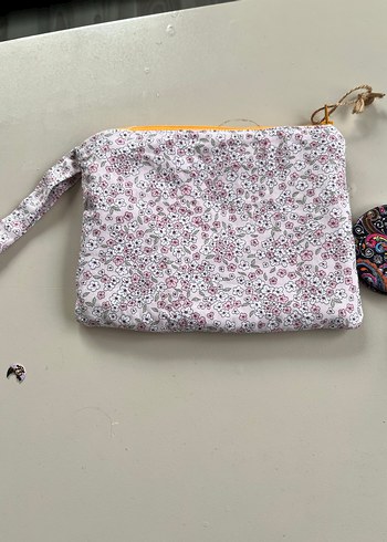 Çiçek Desenli Bohem Kadın Makyaj Çantası - Görsel 3
