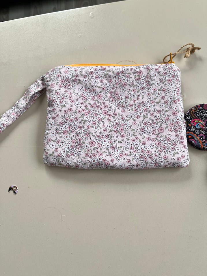 Çiçek Desenli Bohem Kadın Makyaj Çantası - Görsel 3