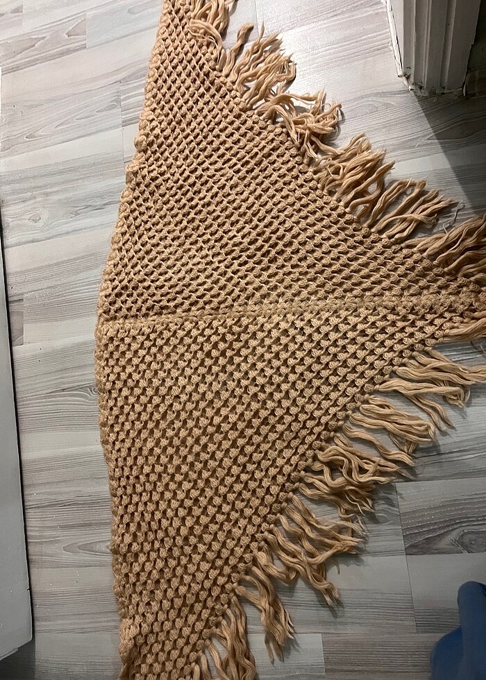 Örgü üçgen ŞAL - Görsel 3