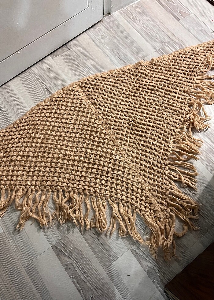 Örgü üçgen ŞAL - Görsel 2