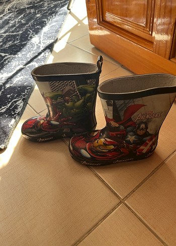 27 Beden Renkli Çocuk Biker Lastik Çizme