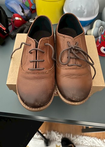 Kahverengi Deri Erkek Çocuk Özel Ayakkabı - Görsel 3