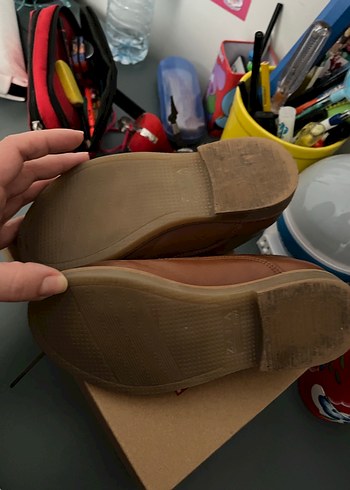 Kahverengi Deri Erkek Çocuk Özel Ayakkabı - Görsel 4