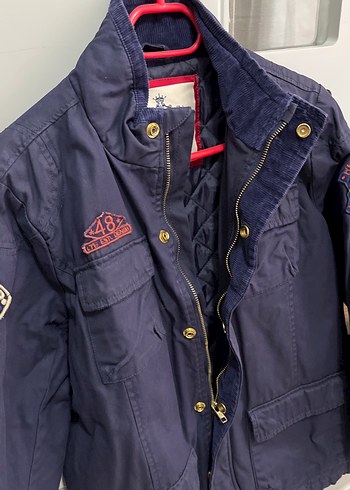 Erkek Çocuk Lacivert Denim Düğmeli Ceket - Görsel 3